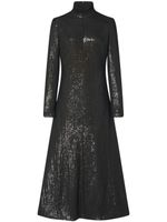 Rosetta Getty robe brodée de sequins à col roulé - Noir