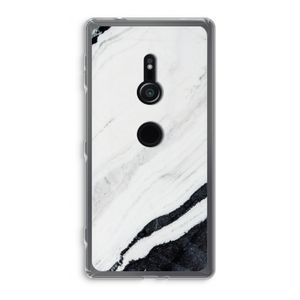 Elegante marmer: Sony Xperia XZ2 Transparant Hoesje