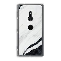 Elegante marmer: Sony Xperia XZ2 Transparant Hoesje