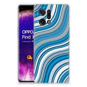 OPPO Find X5 TPU bumper Waves Blue