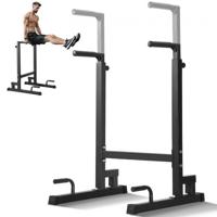 VEVOR Dip Bar Heavy Duty Dip Stand Station in hoogte verstelbaar 227kg, Fitness Workout Dip Bar Station Stabilisator Parallette Push-Up Stand, Parallelle staven Krachttraining in Home Gym