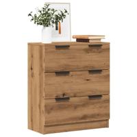 Dressoir 60x30x70 cm bewerkt hout artisan eikenkleurig Dressoir 60x30x70 cm bewerkt hout artisan eikenkleurig