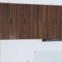 Keukenkast aan de muur Bruin Eiken 50 x 31 x 80 cm Bewerkt hout