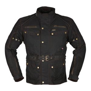 MODEKA Glasgow Jacket, Textiel motorjas heren, Zwart