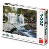 DinoToys Dino puzzel - watervallen van mumlava in tsjechie - 500 stukjes