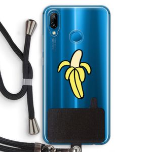 Banana: Huawei P20 Lite Transparant Hoesje met koord