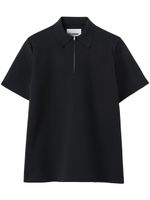 Jil Sander polo à fermeture zippée - Noir