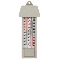 Thermometer min/max voor in kas - kunststof - 25 cm