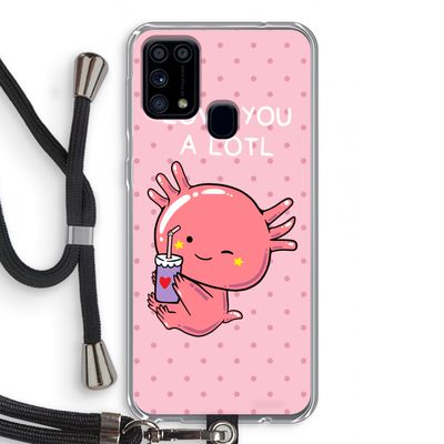 Love You A Lotl: Samsung Galaxy M31 Transparant Hoesje met koord