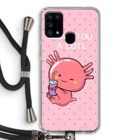 Love You A Lotl: Samsung Galaxy M31 Transparant Hoesje met koord