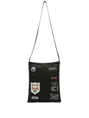 AMBUSH sac cabas en coton à patch logo - Noir