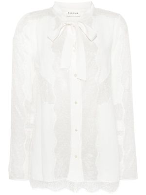 P.A.R.O.S.H. chemise en dentelle - Blanc