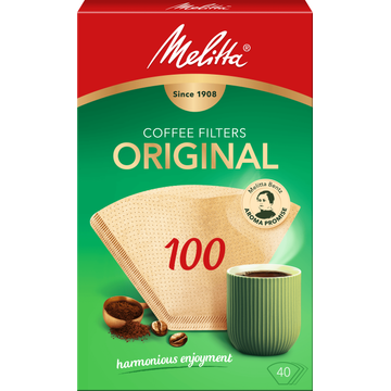 Melitta Original Koffiefilters 100 Bruin 40 stuks bij Jumbo