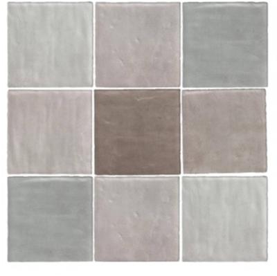 Wandtegel Terre D&apos;Azur Maroc 11,5x11,5cm taupe mix glans