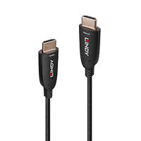 LINDY 38510 HDMI-kabel HDMI Aansluitkabel HDMI-A-stekker 10.00 m Zwart 8K UHD