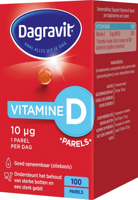 Dagravit Vitamine D 10 mcg Parels - thumbnail