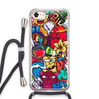 No Rules: iPhone 7 Transparant Hoesje met koord