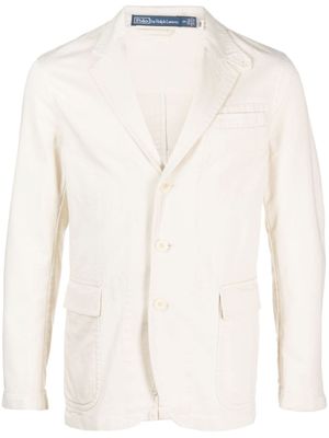 Polo Ralph Lauren blazer en coton à simple boutonnage - Tons neutres