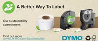 DYMO D1 -Durable Labels - Black on Orange - 12mm x 3m - thumbnail