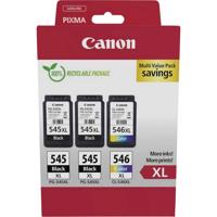 Canon Inktcartridge PG-545XL x2 /CL-546XL Multi Pack Origineel Triple Zwart, Kleur 8286B013