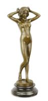 A BRONZE SCULPTURE CALLED FIRST SHIVER