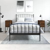 Nachtkastjes 2 st 32x42x70 cm bewerkt hout bruin eikenkleur