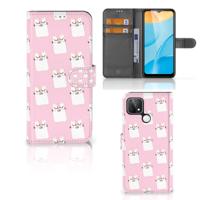 OPPO A15 | Telefoonhoesje | Met pasjeshouder | Sleeping Cats