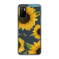 Sunflower and bees: Xiaomi Poco M3 Pro 5G Transparant Hoesje