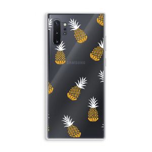 Ananasjes: Samsung Galaxy Note 10 Plus Transparant Hoesje