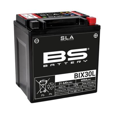 BS BATTERY Batterij gesloten onderhoudsvrij, Batterijen voor motor & scooter, BIX30L SLA