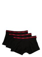 HUGO lot de trois boxers à bande logo - Noir