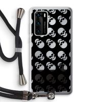 Musketon Skulls: Huawei P40 Transparant Hoesje met koord Musketon Skulls: Huawei P40 Transparant Hoesje met koord