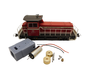 micromotor HR027F motor ombouwset voor Roco DB BR 384, DB E71, ÖBB Rh 1670, u.a.