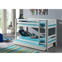 Leen Bakker - Vipack Stapelbed Pino Met Onderbed - 140x103x208 Cm - Grenenhout - Wit