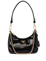 Prada mini sac Re-Nylon à sequins - Noir - thumbnail