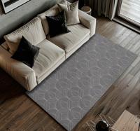 Geometrisch Grijs Patroon vinyl tapijt