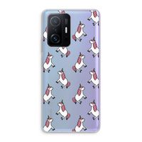 Eenhoorns overal: Xiaomi 11T Transparant Hoesje