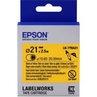 Epson Label Cartridge Heat Shrink Tube (HST) LK-7YBA21 Black/Yellow D21mm (2.5m) - thumbnail