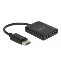 Delock 87768 DisplayPort-splitter Zwart