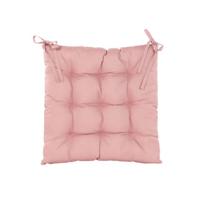 Stoelkussen gewatteerd 38x38cm oud roze Anna's Collection - Annas collection