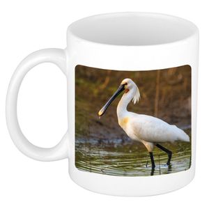 Foto mok lepelaar vogel mok / beker 300 ml - Cadeau vogels liefhebber