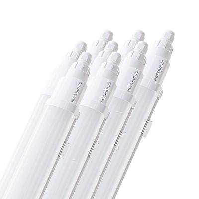 Set van 8 Q-Series LED TL Armaturen 120cm - 36 Watt 4320 Lumen vervangt 144 Watt - 120lm/W - 6500K daglicht wit licht - Gereedschapsloos Koppelbaar - IK08 - IP65 Waterdicht - Tri-proof plafondverlichting