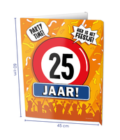 Raambord 25 Jaar Verjaardag (60x45cm)