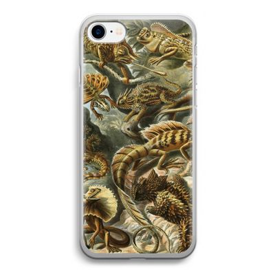 Haeckel Lacertilia: iPhone SE 2020 Transparant Hoesje