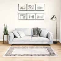VidaXL Vloerkleed wasbaar anti-slip 80x150 cm lichtbeige VidaXL Vloerkleed wasbaar anti-slip 80x150 cm lichtbeige