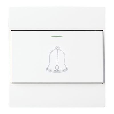 86 type PC-wand deurbel enkele bedieningsschakelaar EU-stekker