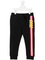 DSQUARED2 KIDS pantalon de jogging à bande logo - Noir