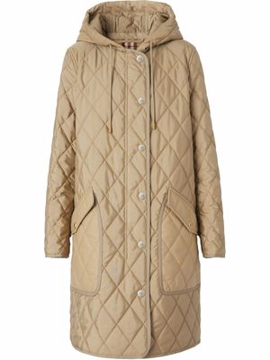 Burberry doudoune à capuche - Tons neutres