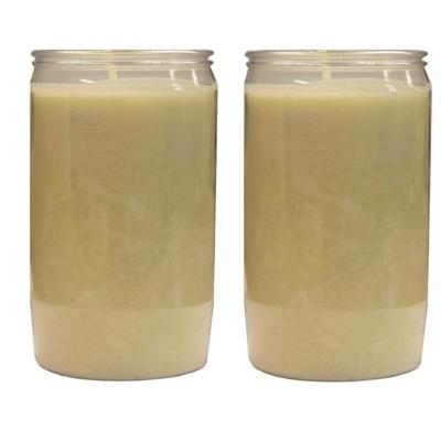 Grafkaars/gedenklicht - 2x - wit - 6 x 10 cm - 3 dagen brandtijd Grafkaars/gedenklicht - 2x - wit - 6 x 10 cm - 3 dagen brandtijd