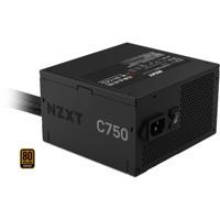 NZXT c750 bronze modulaire 750 watt voeding (zwart, 1x 12v-2x6, 4x pcie)